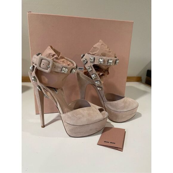 Miu Miu Platform Sandals Size 39 - Picture 10 of 14